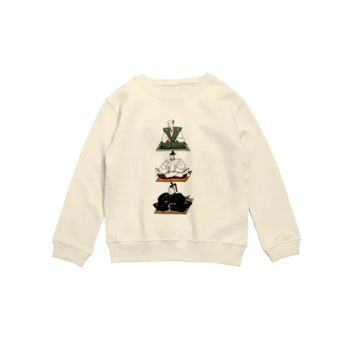 タテ並び 三英傑 Crew Neck Sweatshirt