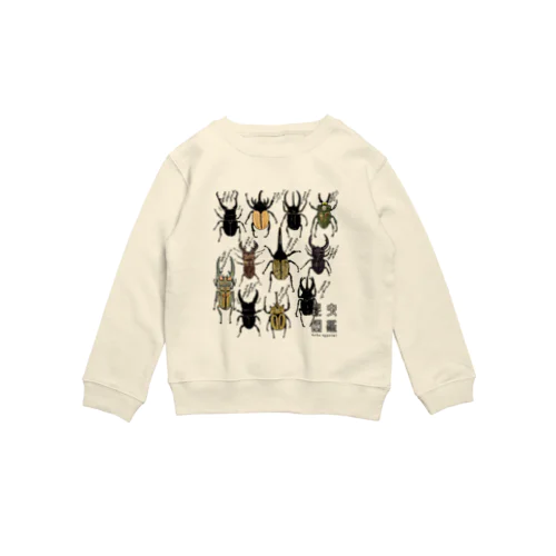 昆虫図鑑 Crew Neck Sweatshirt