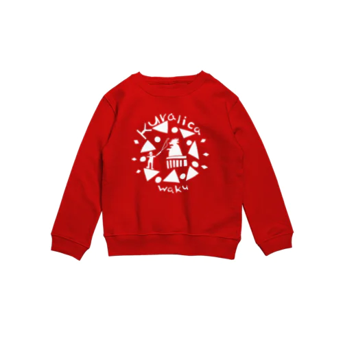 スウェット for Kids／WAKUWAKUサーカス・白 Crew Neck Sweatshirt