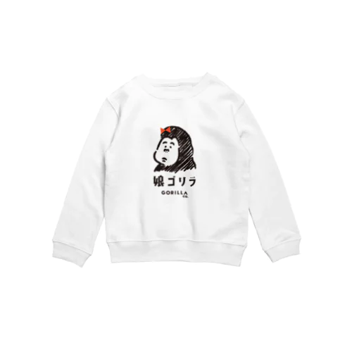 娘ゴリラ　長袖スウェット Crew Neck Sweatshirt