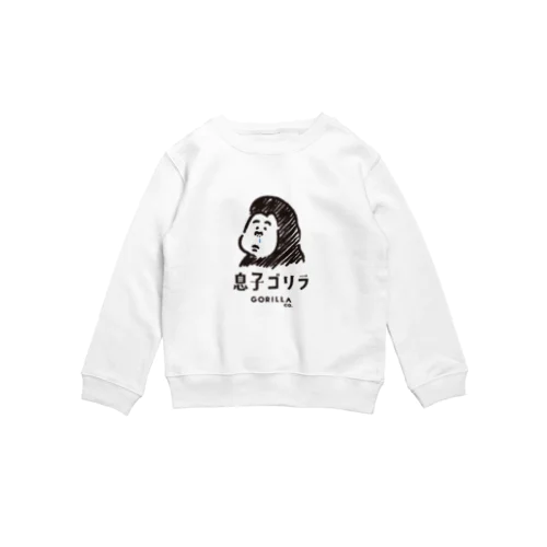 息子ゴリラ　長袖スウェット Crew Neck Sweatshirt