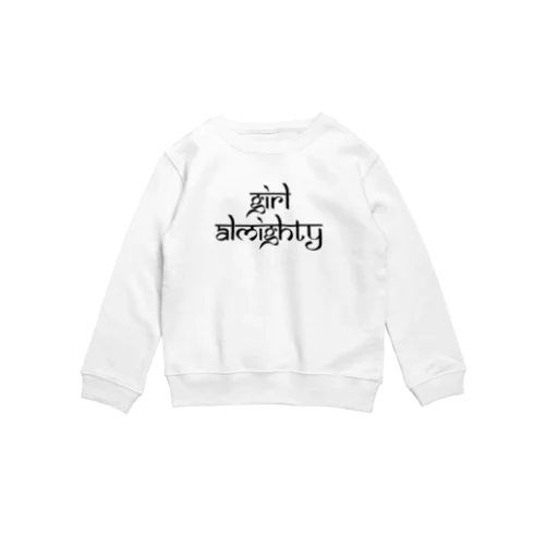 GIRL ALMIGHTY LOGO Crew Neck Sweatshirt