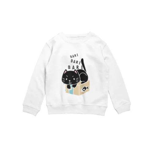 キッズサイズ　クロネコのバリバリバリー Crew Neck Sweatshirt