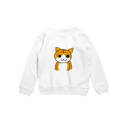 茶トラ猫のアニキ Crew Neck Sweatshirt