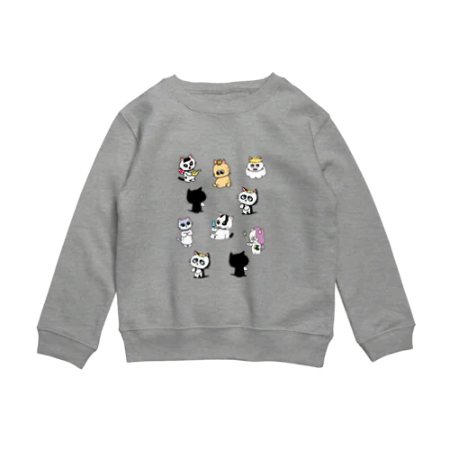 ふしぎ猫パンドラとなかまたち Crew Neck Sweatshirt