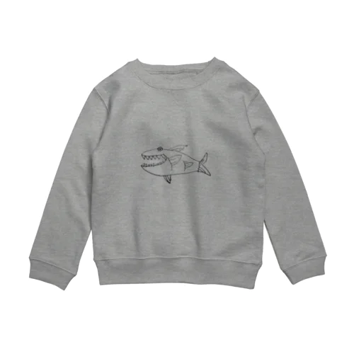 シャークくん Crew Neck Sweatshirt