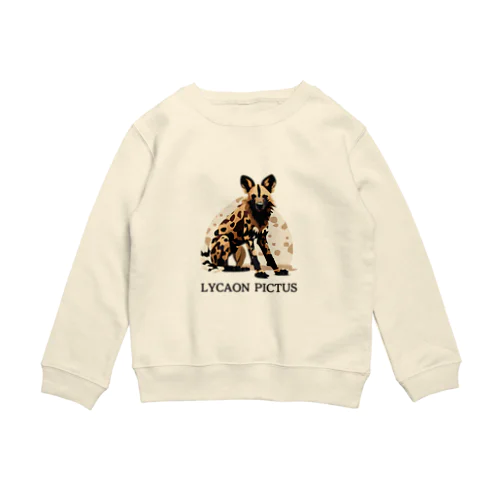 親子コーデできるリカオン（LYCAON）Tシャツやスウェット Crew Neck Sweatshirt