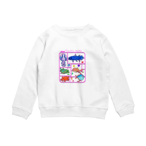深海魚プラモデル Crew Neck Sweatshirt