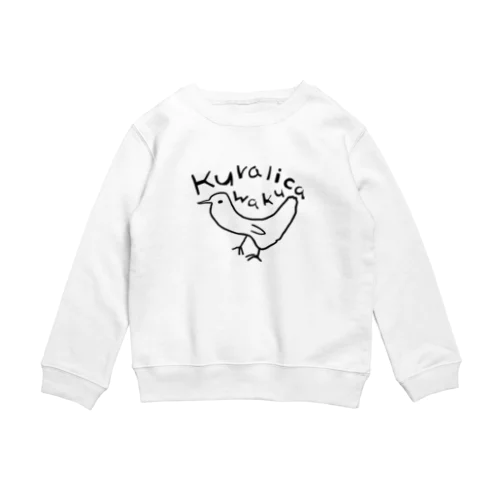 スウェット for Kids／ぴょん吉・黒 Crew Neck Sweatshirt