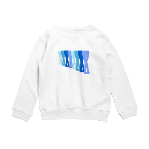 Ballet!!!blue Crew Neck Sweatshirt