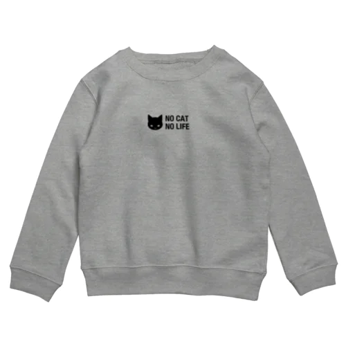 黒猫と生きる Crew Neck Sweatshirt