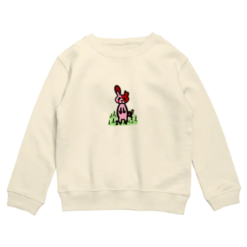 ちみどろうさぎさん。 Crew Neck Sweatshirt