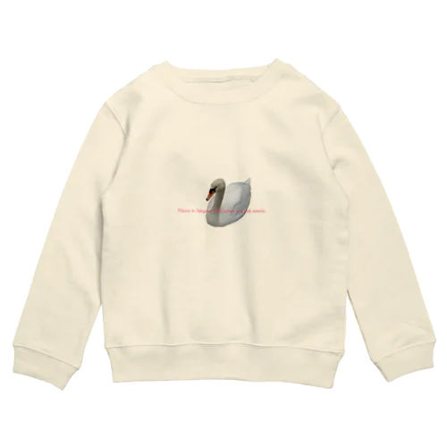 乙女な白鳥 Crew Neck Sweatshirt