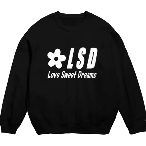 LSDフルロゴ　白 Crew Neck Sweatshirt