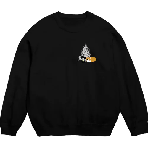 香箱座りねこ(ホワイトツリー) Crew Neck Sweatshirt