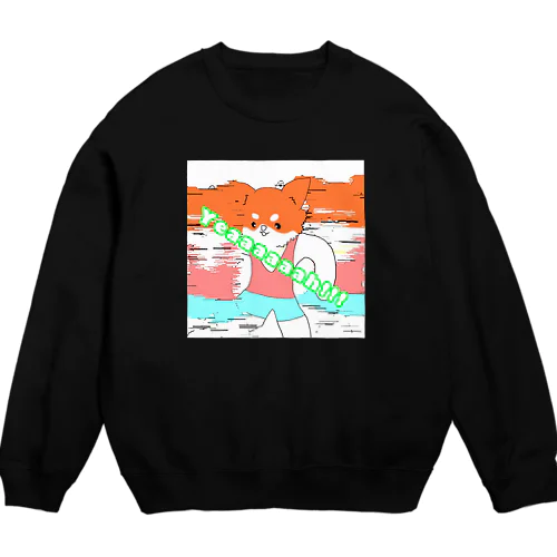 高速エアロビチワワ Crew Neck Sweatshirt