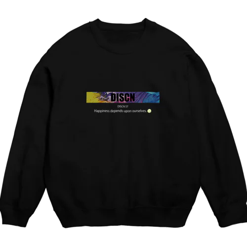 スウェットB（白文字） Crew Neck Sweatshirt