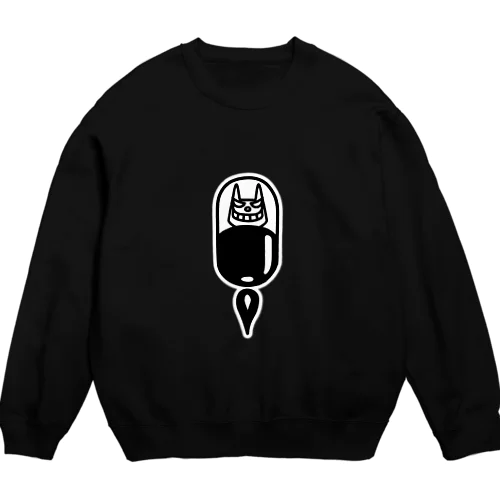 出発するネコサン Crew Neck Sweatshirt