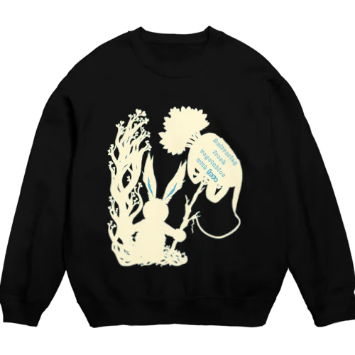 兎(光)　 Crew Neck Sweatshirt