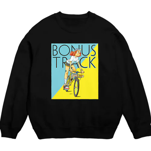 BONUS TRACK (inked fixie girl) Crew Neck Sweatshirt