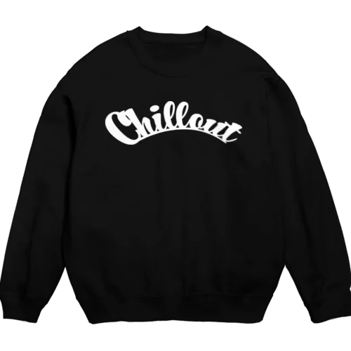 Chilloutロゴ〈白〉 スウェット