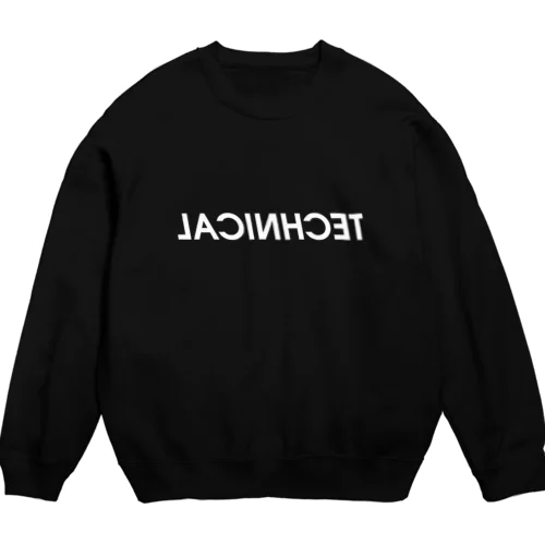 「TECHNICAL：SIMPLE」 Crew Neck Sweatshirt