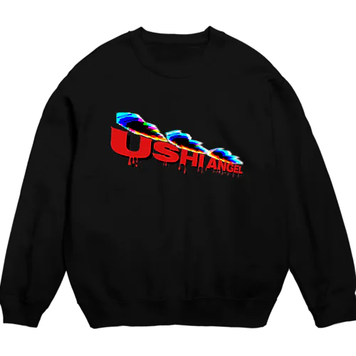 牛天使デザイン① Crew Neck Sweatshirt