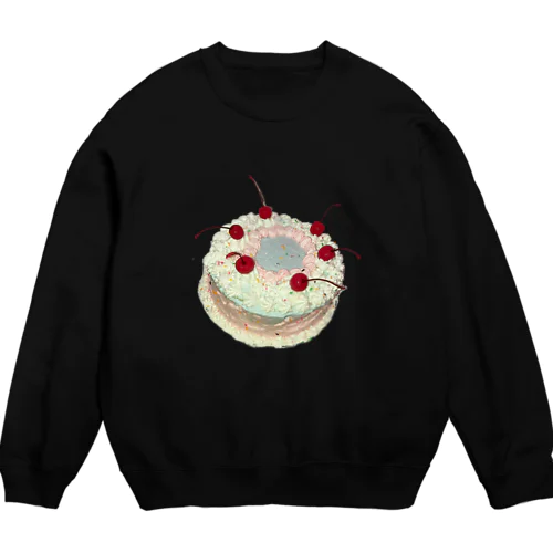 バースデーケーキ Crew Neck Sweatshirt