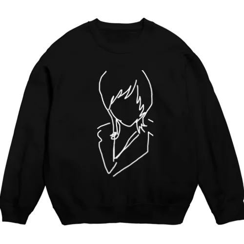 ウルフカットの女 Crew Neck Sweatshirt