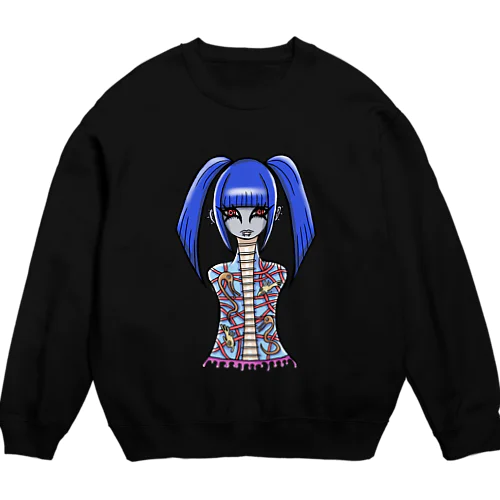 深海水槽少女 Crew Neck Sweatshirt