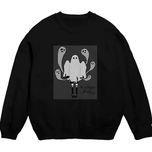 🪦おばけ少年🪦 Crew Neck Sweatshirt