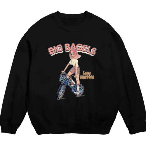 "big bagels" Crew Neck Sweatshirt