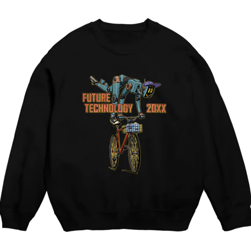 "FUTURE TECHNOLOGY 20XX" Crew Neck Sweatshirt