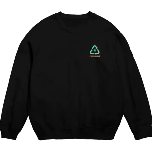 Re:sauna 黒 胸 Crew Neck Sweatshirt