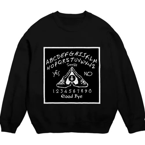 ウィジャボード　Ouija　黒 Crew Neck Sweatshirt