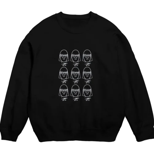 二日酔いガール Crew Neck Sweatshirt