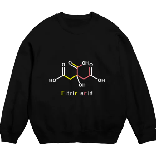 クエン酸化学式 Crew Neck Sweatshirt