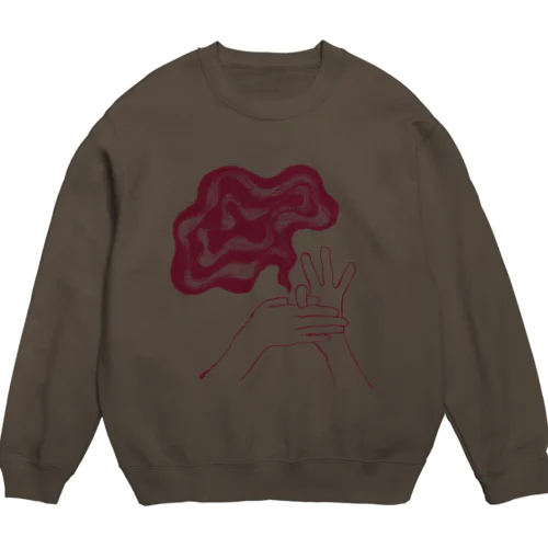 モヤるマジック（茶） Crew Neck Sweatshirt