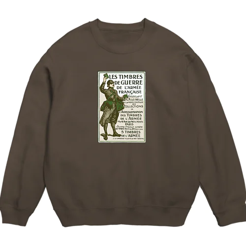 フランス軍 French Army Stamp ユーロミリタリー Crew Neck Sweatshirt