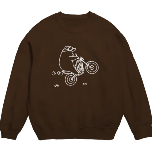 マジでまくれる5秒前（本人は最高に喜んでる最中） Crew Neck Sweatshirt