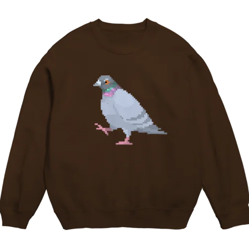 歩いてる鳩 Crew Neck Sweatshirt