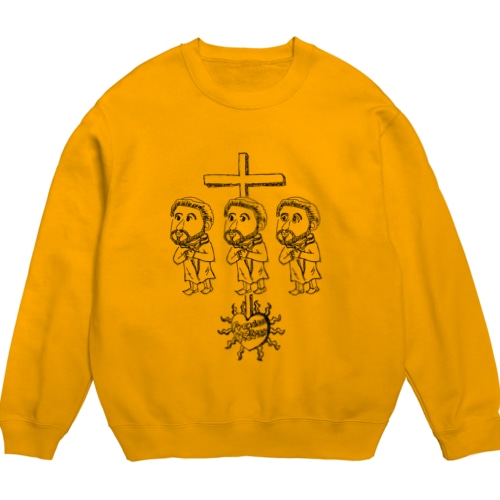 【ゆる偉人】ザビエルさん Crew Neck Sweatshirt
