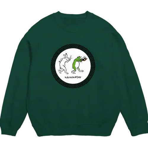 nanometer -鳥獣戯画-らんちたいむ スウェット Crew Neck Sweatshirt