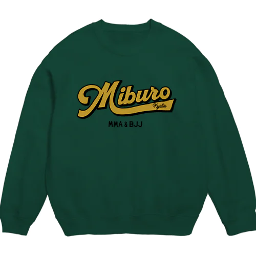 ベースボールロゴ　金 Crew Neck Sweatshirt