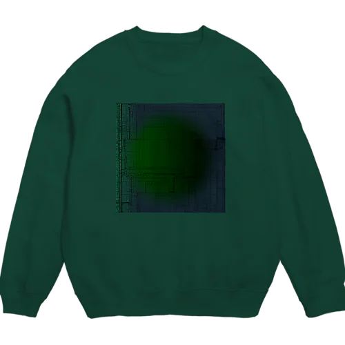 闇より生まれし新緑 Crew Neck Sweatshirt