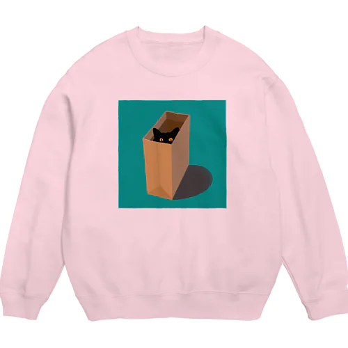 黒猫もずくインボックス Crew Neck Sweatshirt