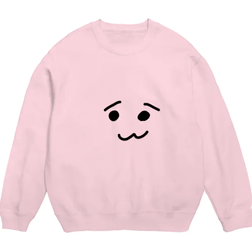 パッと見めっちゃ腹立つ顔 Crew Neck Sweatshirt