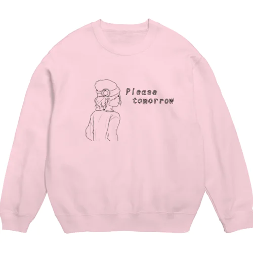 ヘッドホンの女.2 Crew Neck Sweatshirt