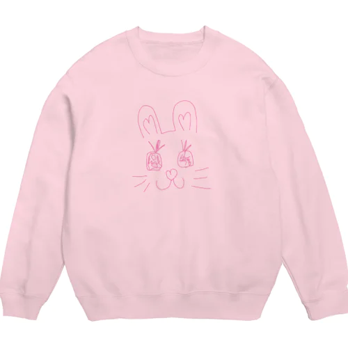 ウサピョン。可愛すぎかよトレーナー♡ Crew Neck Sweatshirt