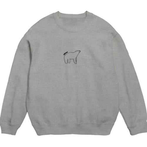 僕はシロクマ Crew Neck Sweatshirt